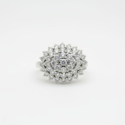 0.08 Ct Round Cubic Zirconia 925 Sterling Silver Ring