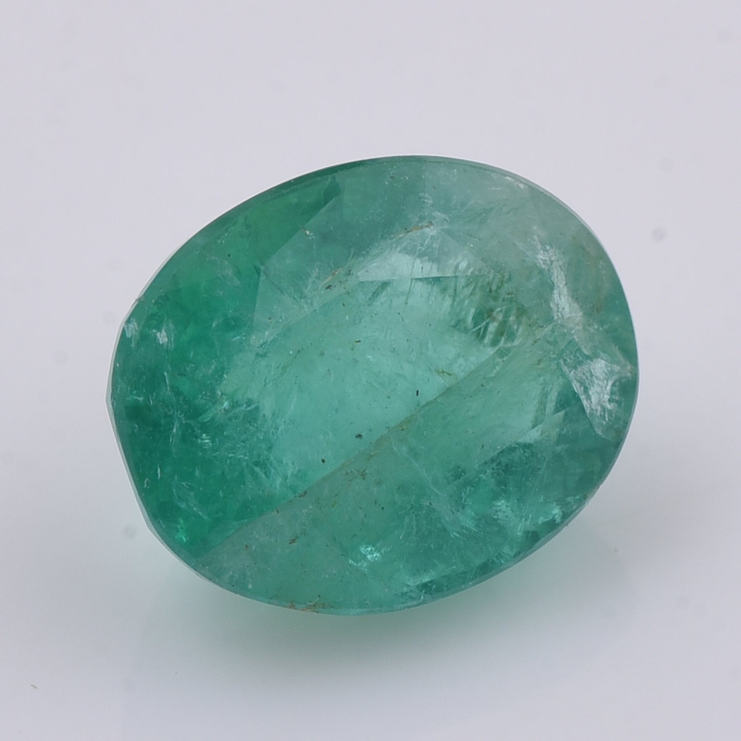 2.85 Natural Beryl Emerald Oval Mixed Cut Gemstone