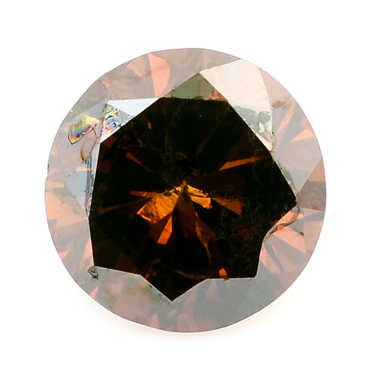 0.25 Red Diamond Round Loose Gemstone