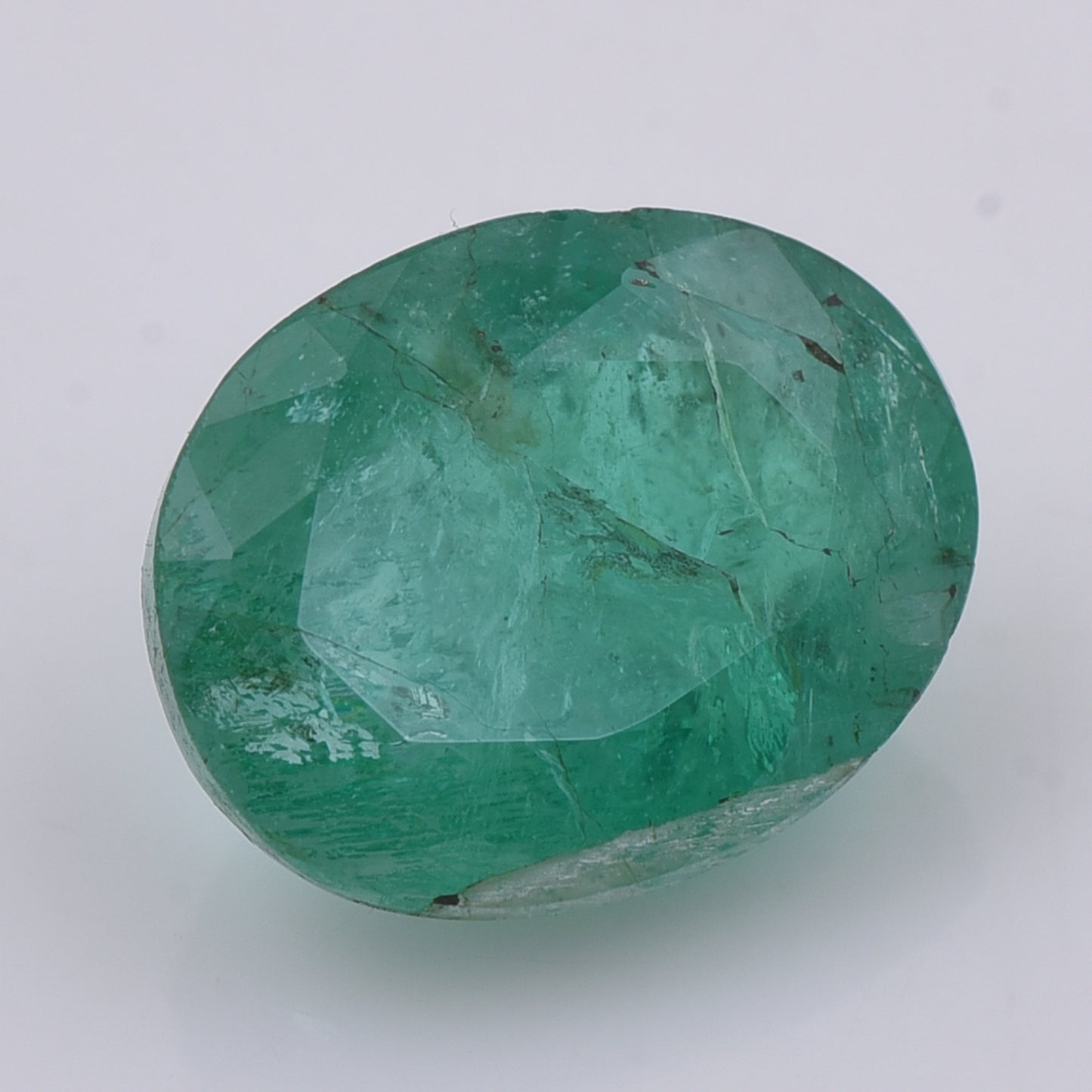 1.94 Natural Beryl Emerald Oval Mixed Cut Gemstone