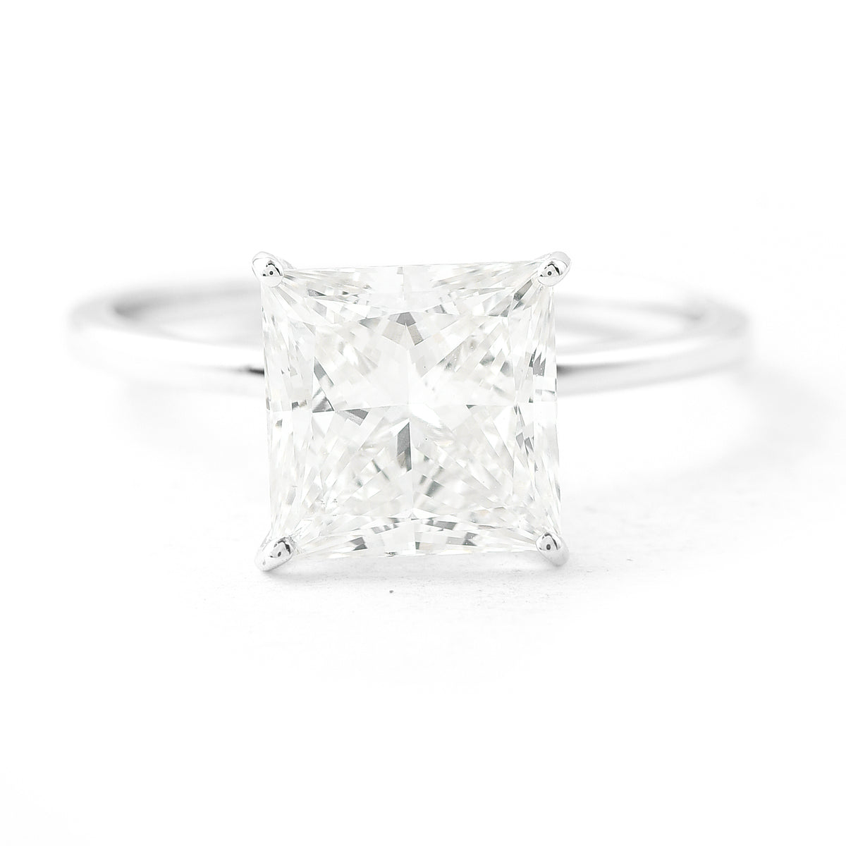 3.04 Carats Lab Grown Diamond 14K Gold Ring
