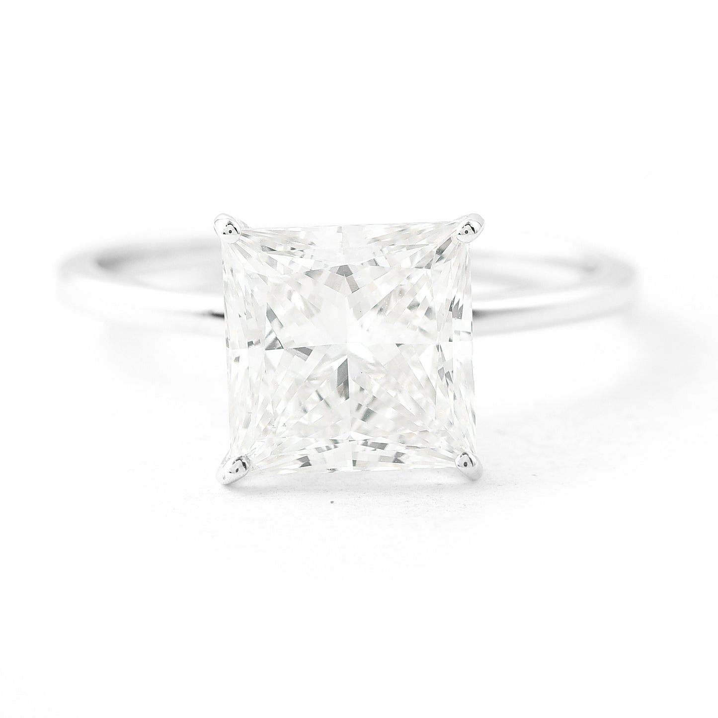 3.04 Carats Lab Grown Diamond 14K Gold Ring