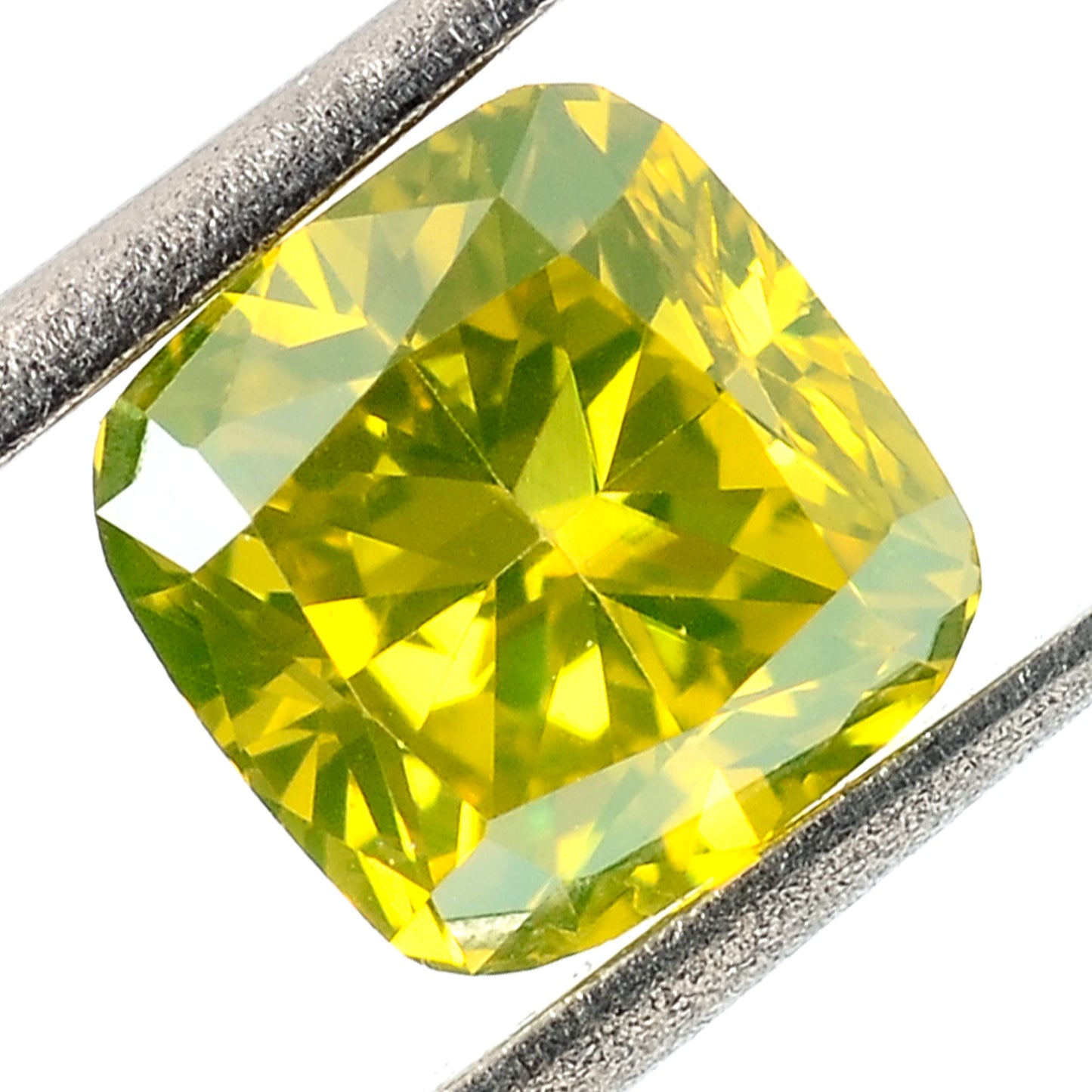 0.39 Carat Yellow Diamond Cushion Loose Gemstone