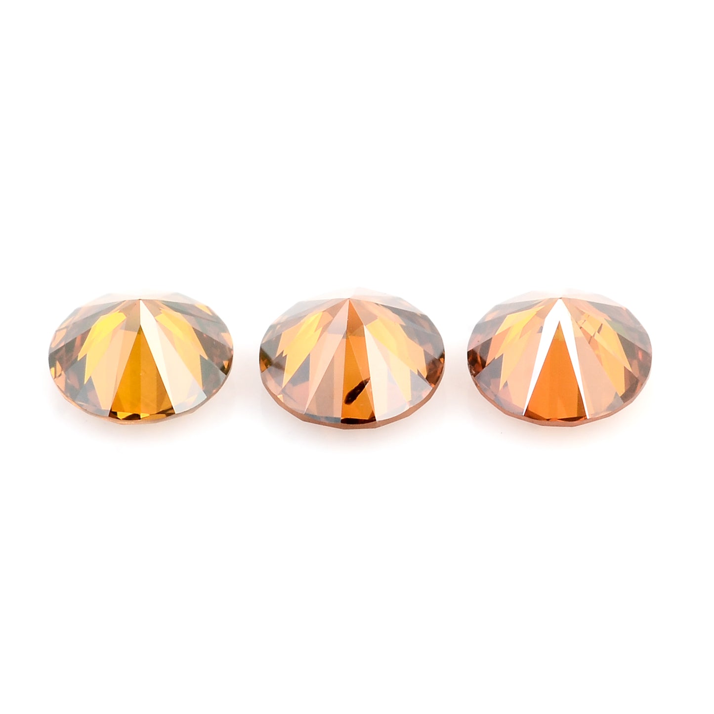 0.51 Red Diamond Round Loose Gemstone