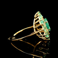 2.68 Ct Oval Emerald 14K Gold Ring