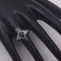 1.43 Ct Oval Mixed Cut Natural Sapphire 950 Platinum Ring