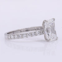 2.38 Carats Lab Grown Diamond 950 Platinum Ring