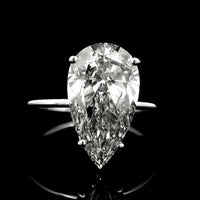 4.21 Carats Lab Grown Diamond 14K Gold Ring