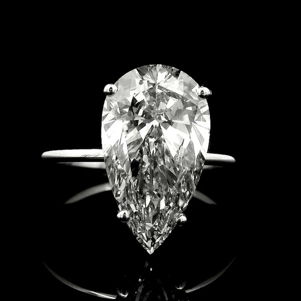 4.21 Carats Lab Grown Diamond 14K Gold Ring