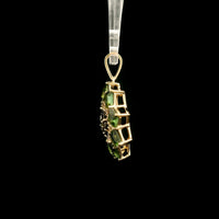 1.83 Ct Square Tourmaline 14K Gold Pendant