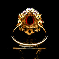 3.33 Ct Oval Tourmaline 14K Gold Ring
