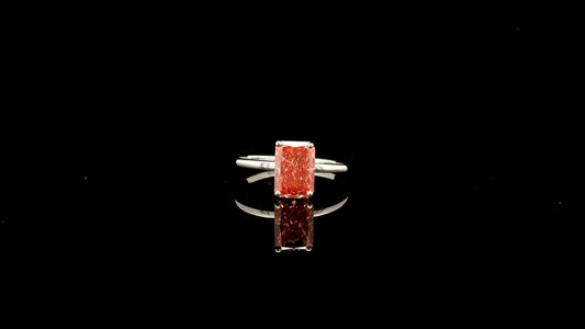 1.53 Carats Pink Lab Grown Diamond 14K Gold Ring