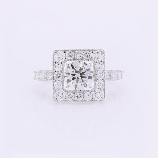 2.18 Carats Lab Grown Diamond 14K Gold Ring