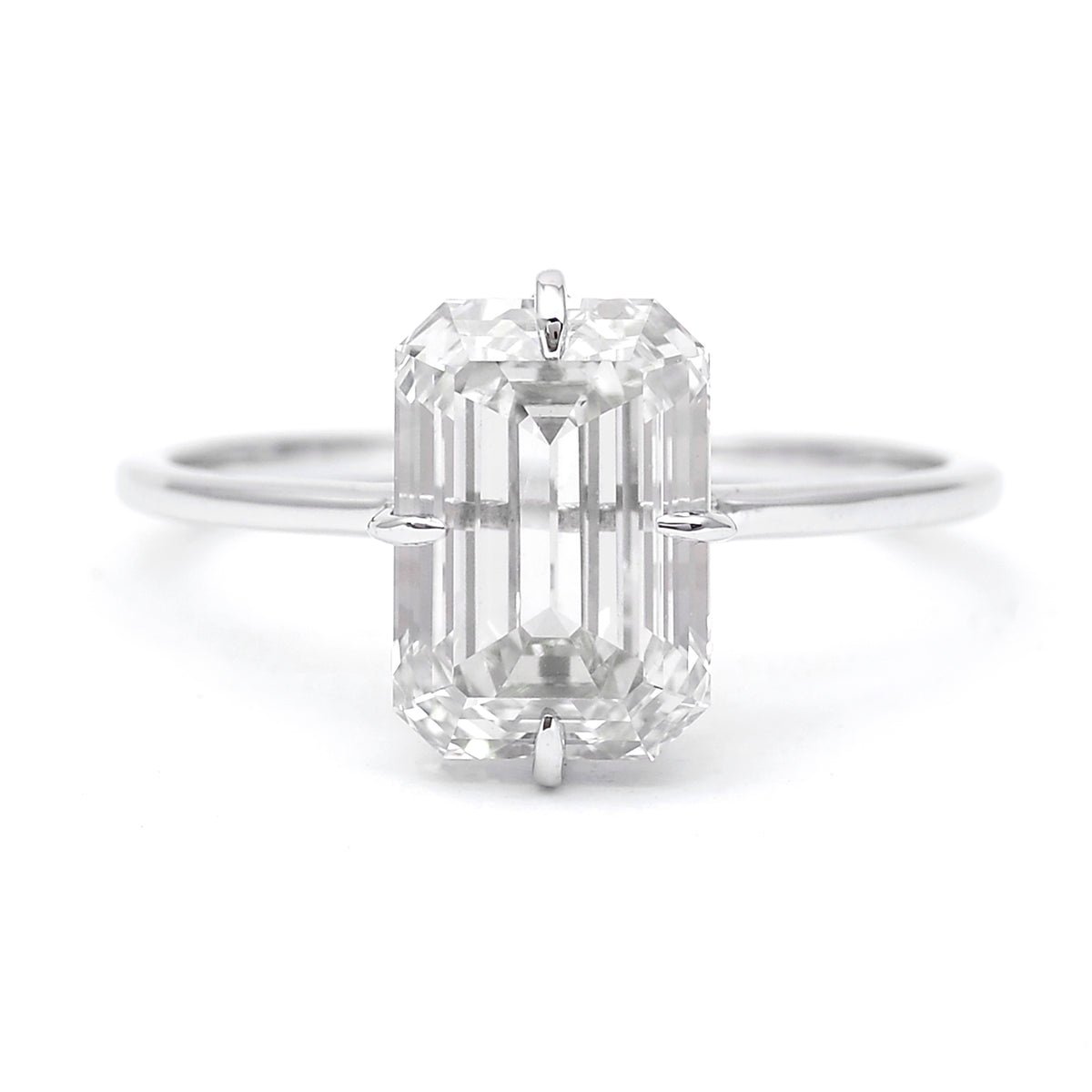 3.07 Carats Lab Grown Diamond 14K Gold Ring