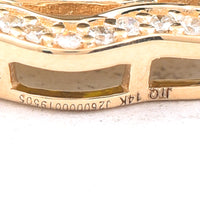 5.71 Ct Oval Cabochon Cut Natural Tourmaline 14K Gold Pendant