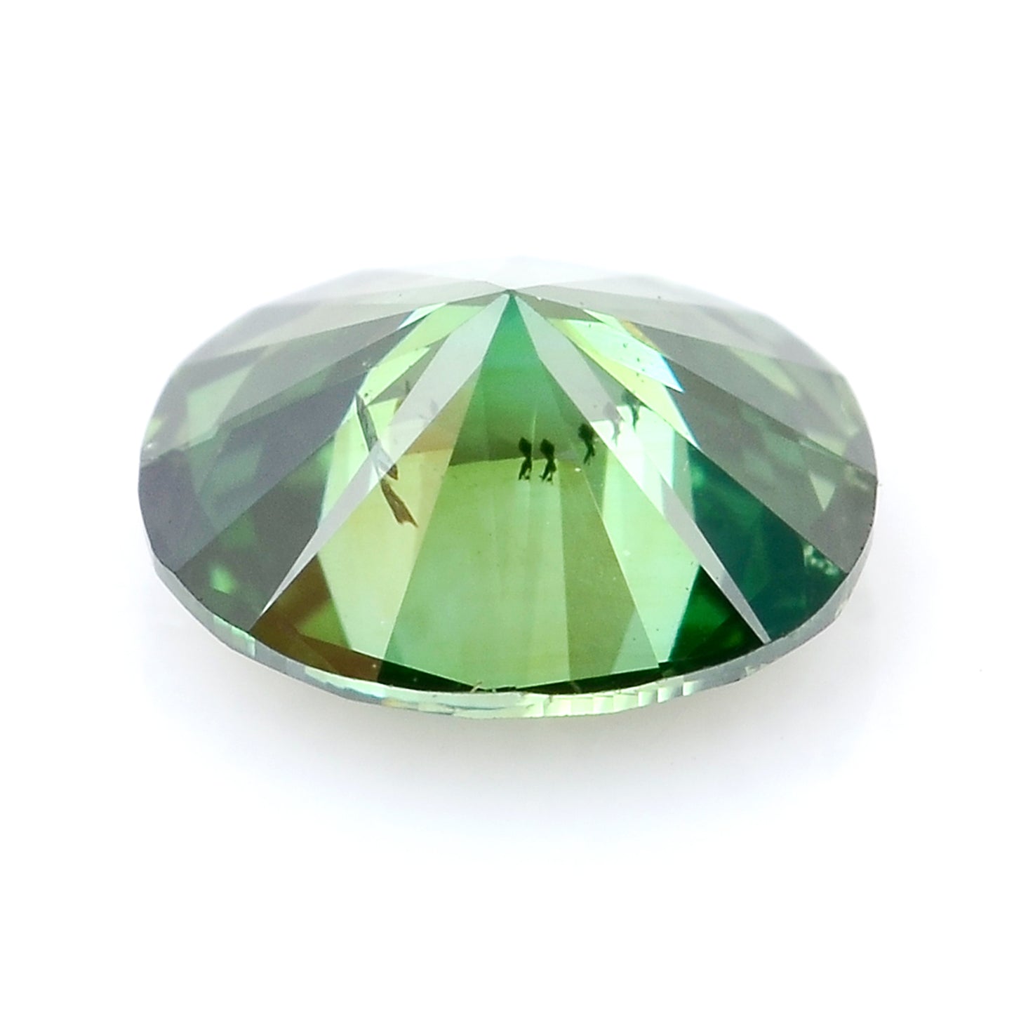 0.32 Green Diamond Oval Loose Diamond