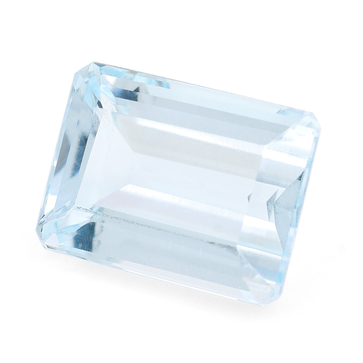 4.38 Natural Beryl Aquamarine Emerald Cut Gemstone