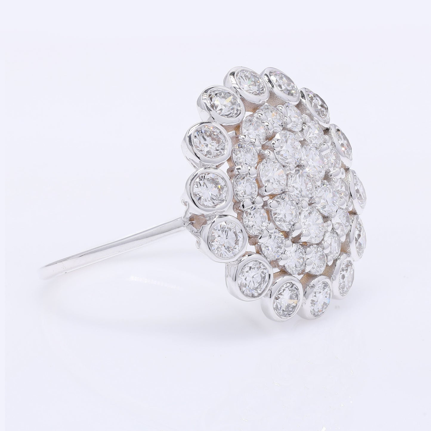 1.98 Carats Lab Grown Diamond 14K Gold Ring