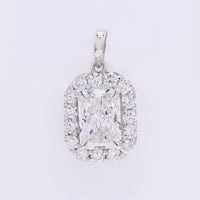 2.51 Carats Lab Grown Diamond 950 Platinum Pendant
