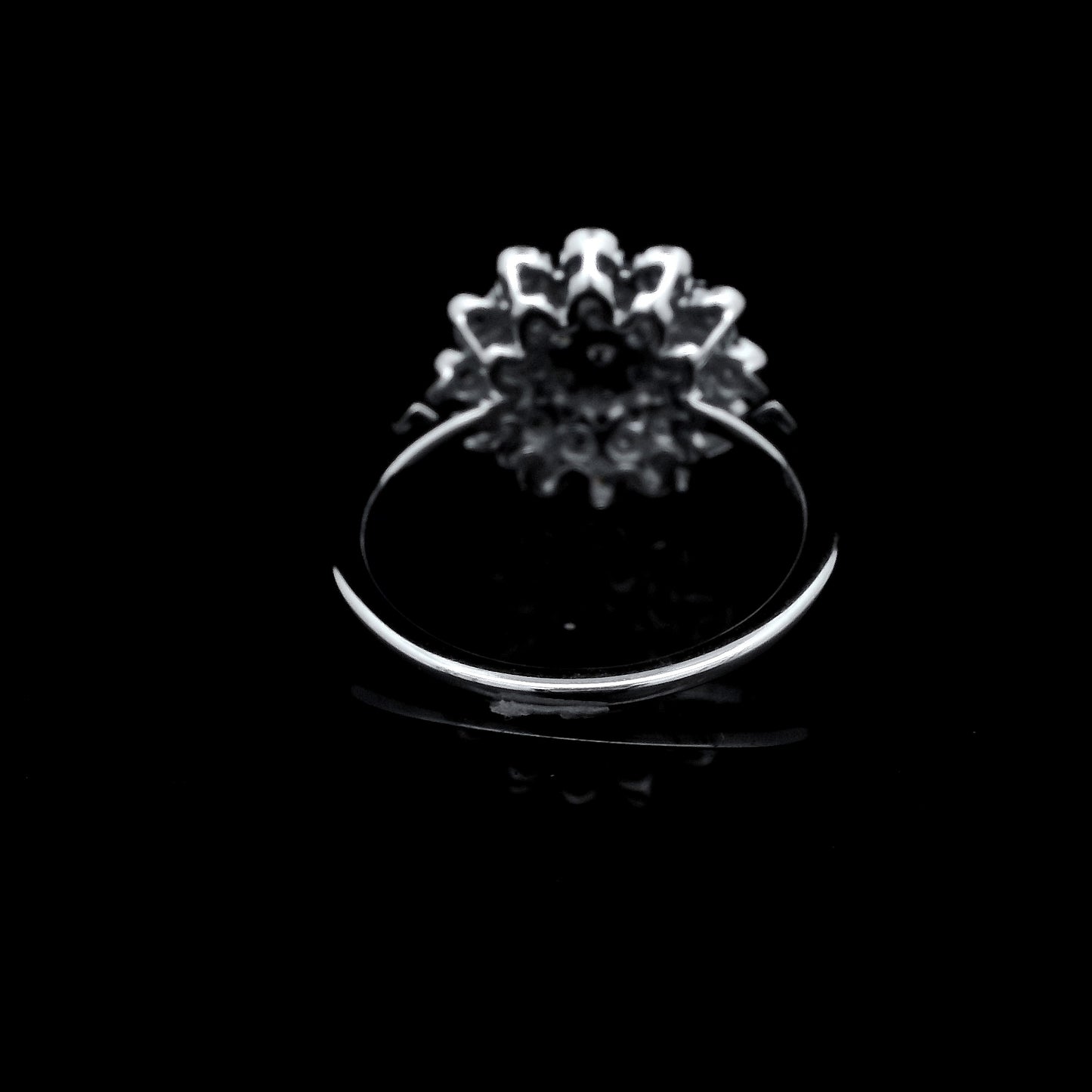 1.04 Ct Round Lab Grown Diamond 925 Sterling Silver Ring