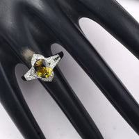 2.02 Ct Oval Mixed Cut Natural Bi-Coloured Sapphire 950 Platinum Ring