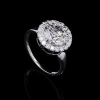 3.19 Carats Lab Grown Diamond 14K Gold Ring