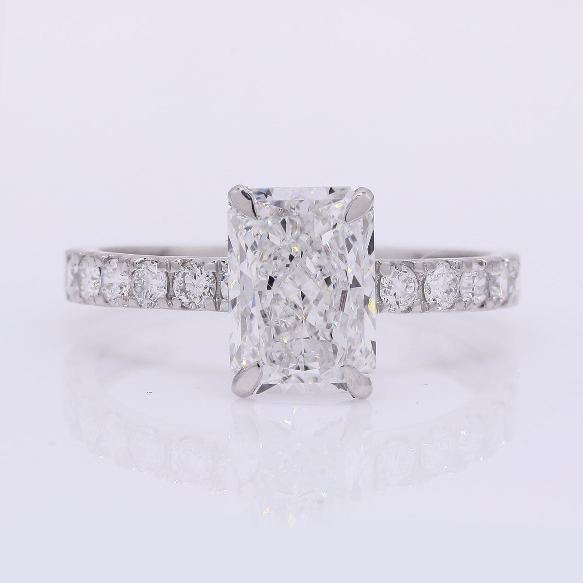2.39 Carats Lab Grown Diamond 950 Platinum Ring
