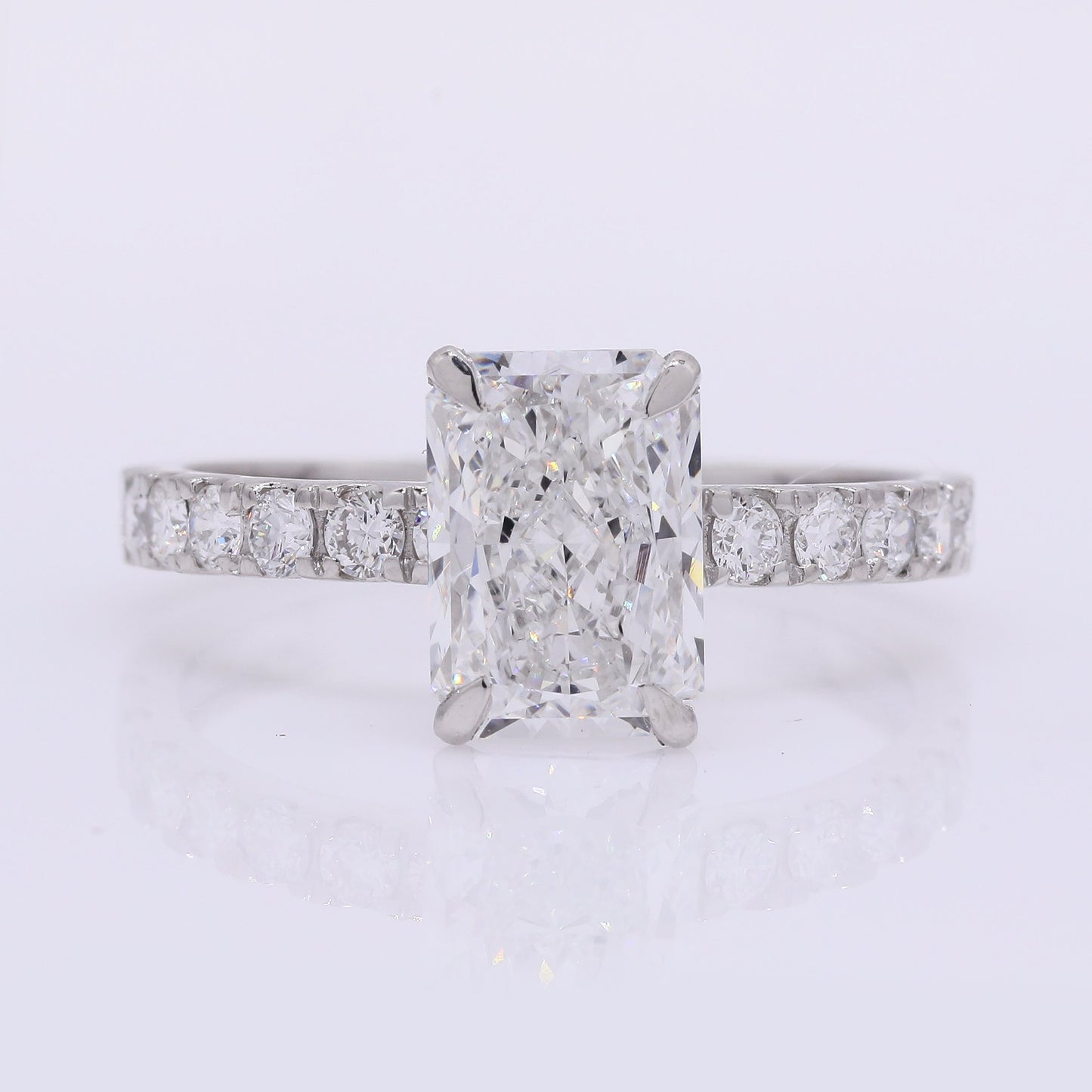 2.39 Carats Lab Grown Diamond 950 Platinum Ring