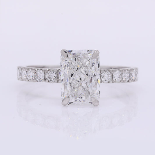 2.39 Carats Lab Grown Diamond 950 Platinum Ring
