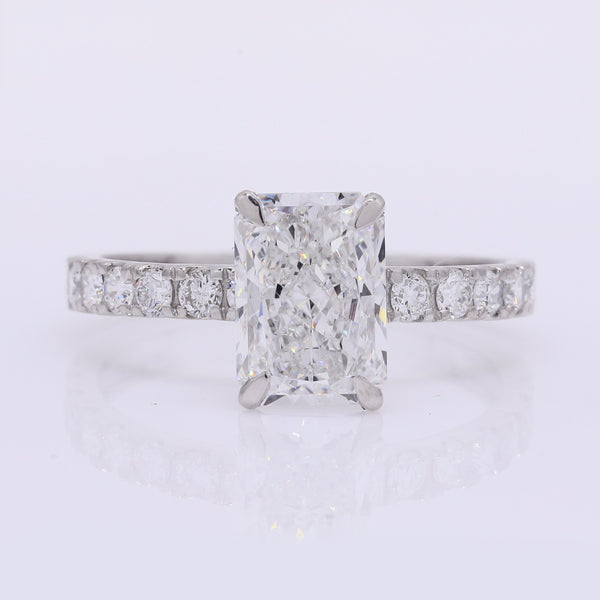2.39 Carats Lab Grown Diamond 950 Platinum Ring