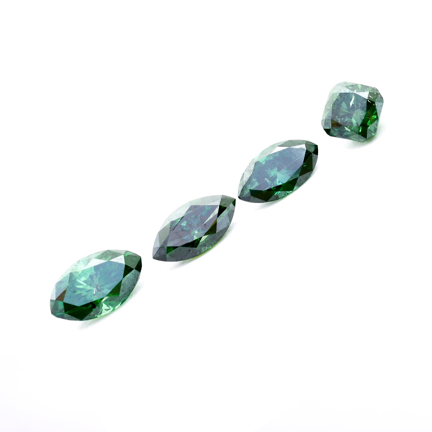1.43 Green Diamond Marquise, Octagon Loose Diamond