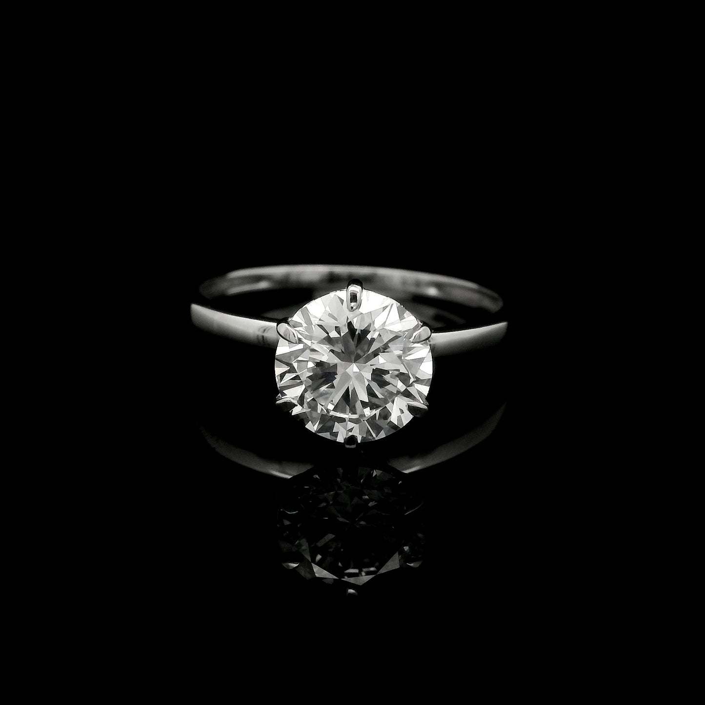 1.71 Ct Round Lab Grown Diamond 14K Gold Ring