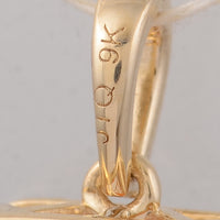 2.59 Ct Round Fire Opal 9K Gold Pendant
