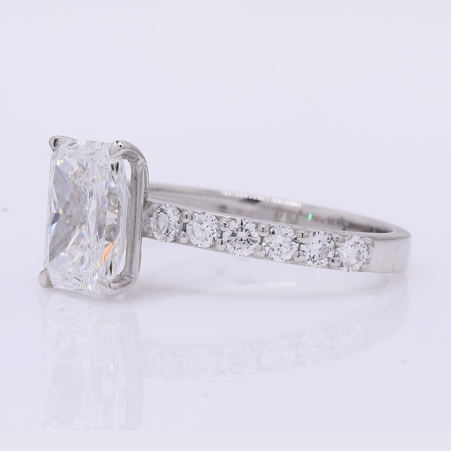 2.43 Carats Lab Grown Diamond 950 Platinum Ring
