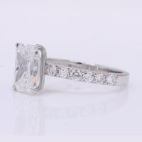 2.43 Carats Lab Grown Diamond 950 Platinum Ring