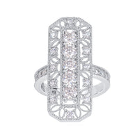 1.75 ct. Moissanite Round Sterling Silver Women Ring Size 6