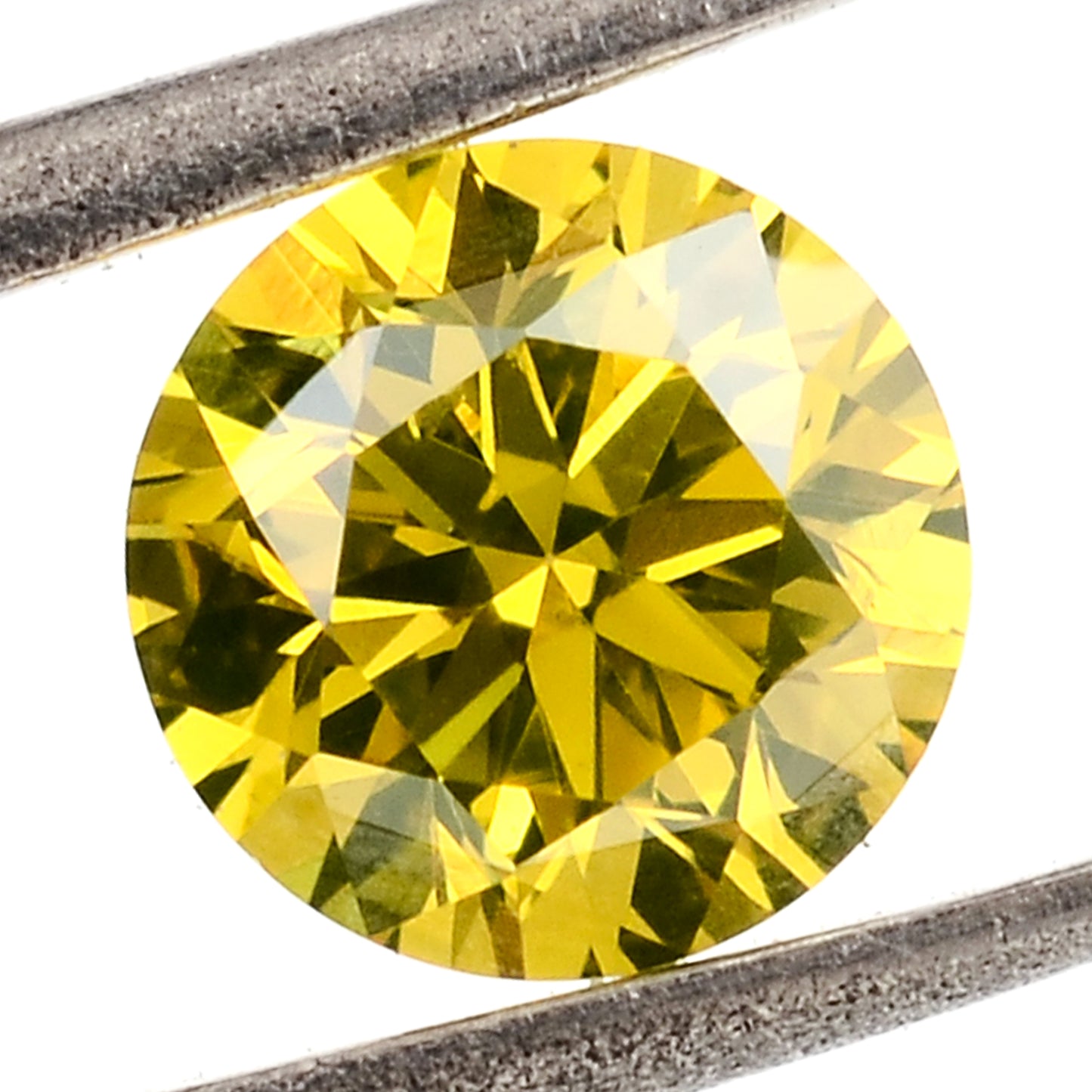 0.82 Yellow Diamond Round Loose Gemstone