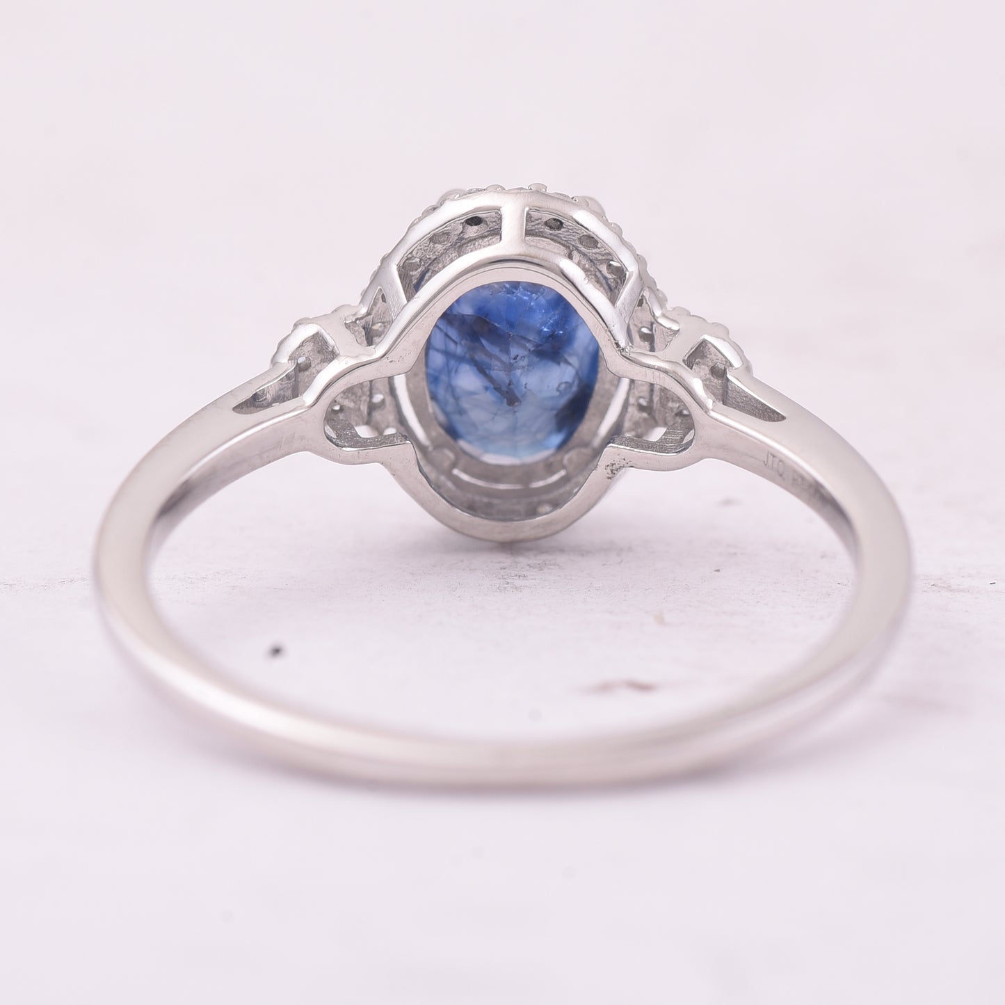 1.78 Ct Oval Mixed Cut Natural Sapphire 950 Platinum Ring