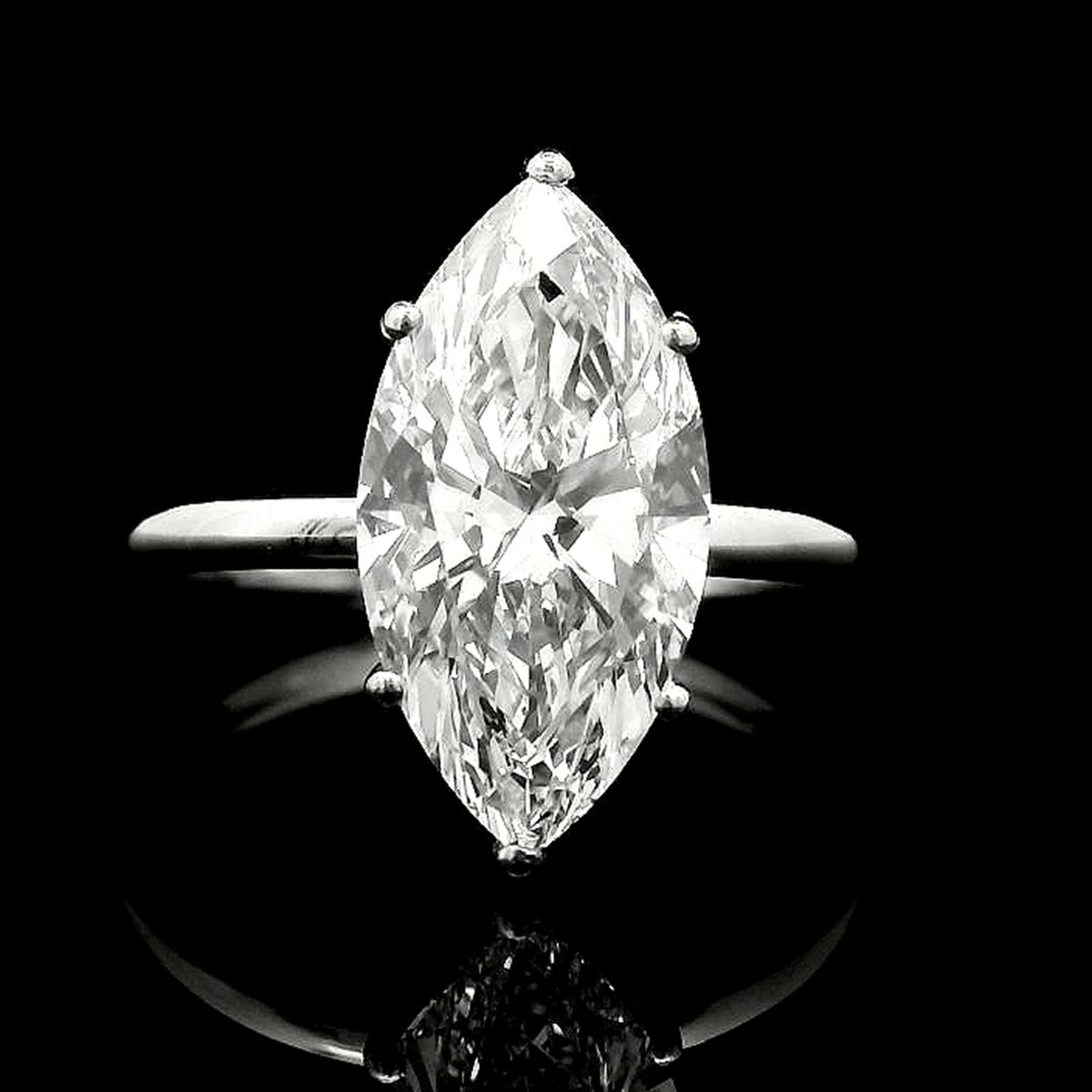 3.05 Carats Lab Grown Diamond 950 Platinum Ring