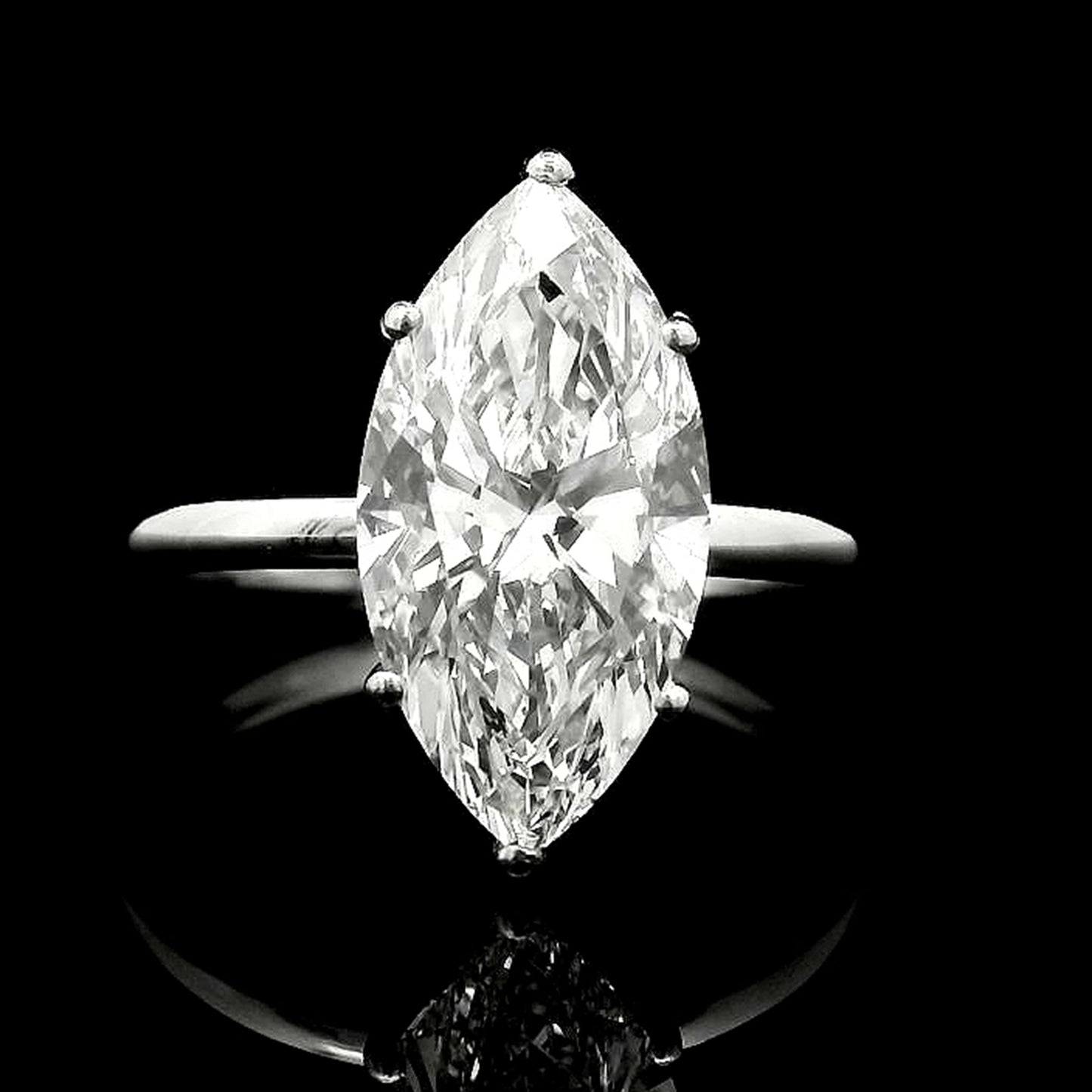 3.05 Carats Lab Grown Diamond 950 Platinum Ring