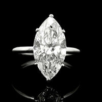 3.05 Carats Lab Grown Diamond 950 Platinum Ring