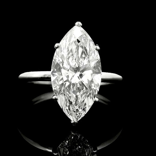 3.05 Carats Lab Grown Diamond 950 Platinum Ring