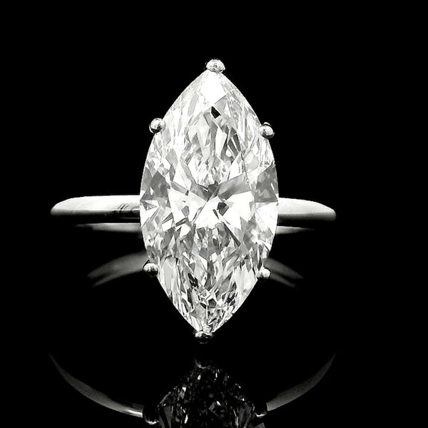 3.05 Carats Lab Grown Diamond 950 Platinum Ring