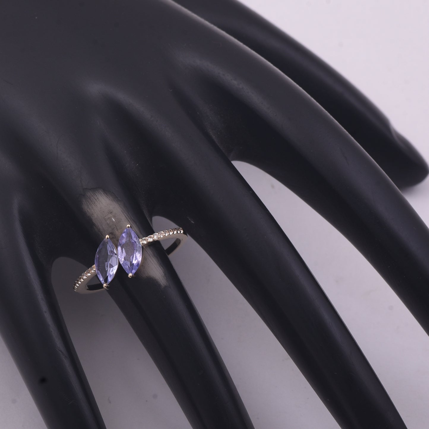 0.93 Ct Marquise Tanzanite 9K Gold Ring