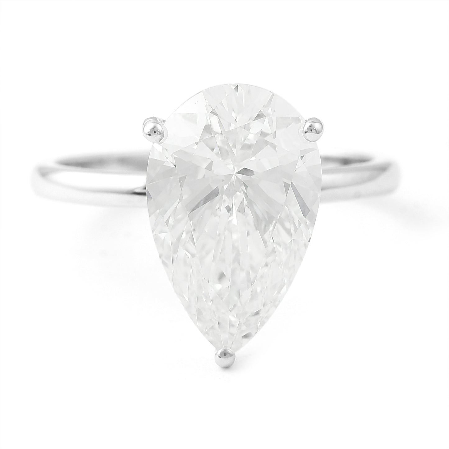4.10 Carats Lab Grown Diamond 950 Platinum Ring
