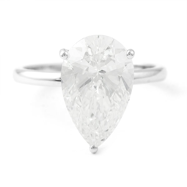 4.10 Carats Lab Grown Diamond 950 Platinum Ring
