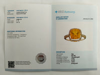 2.24 Ct Cushion Mixed Cut Natural Fire Opal 14K Gold Ring