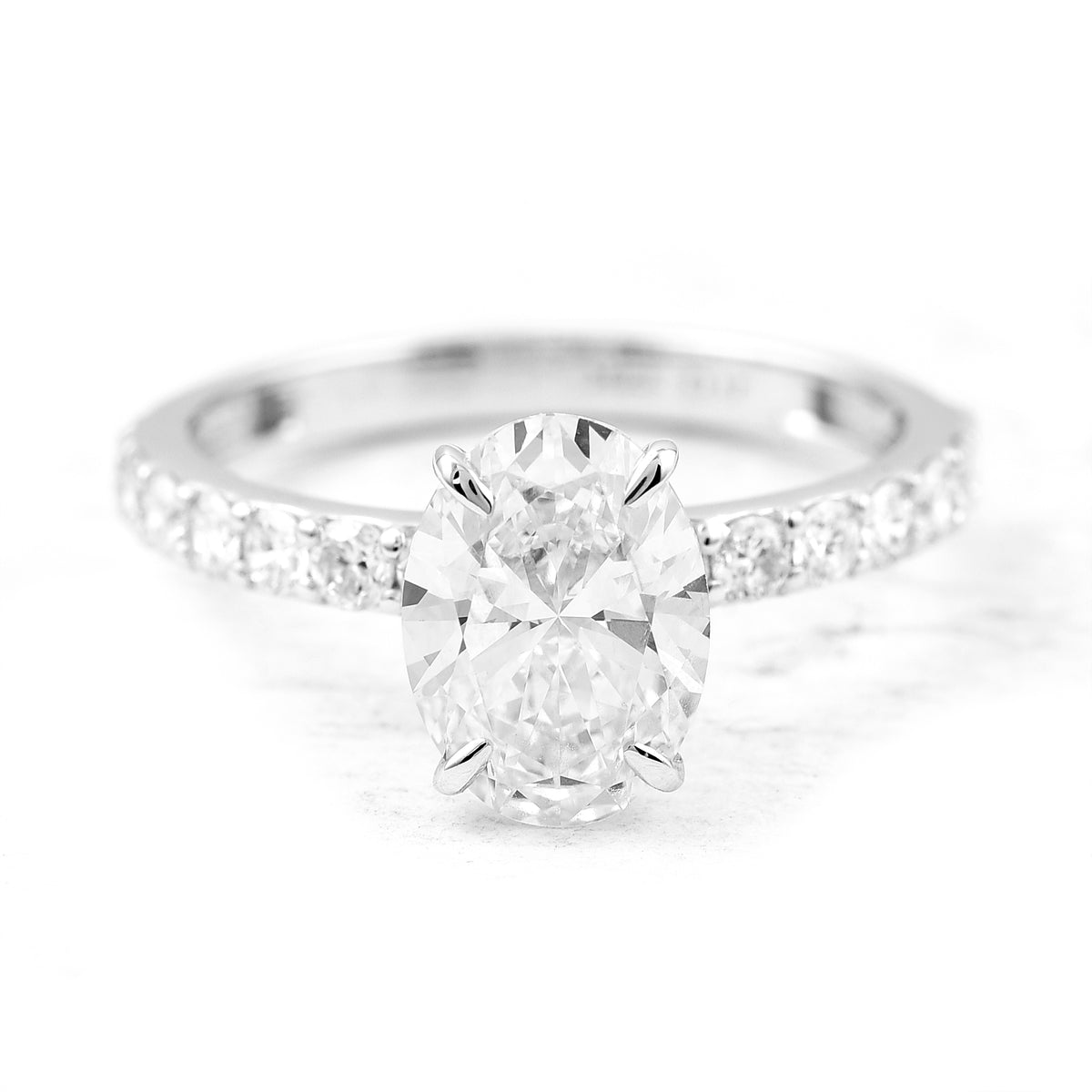 2.50 Carats Lab Grown Diamond 14K Gold Ring
