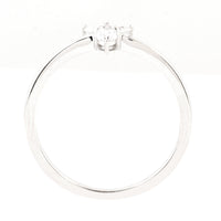 0.21 Ct Round Lab Grown Diamond 925 Silver Ring