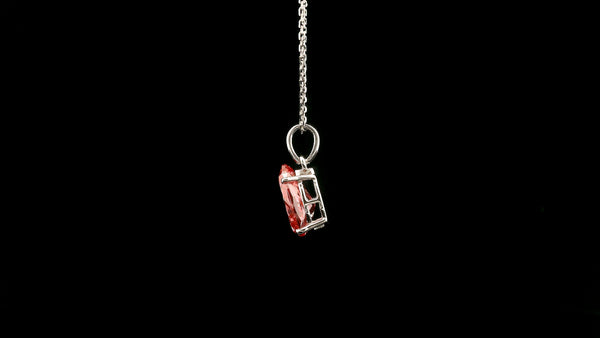 2.05 Carats Pink Lab Grown Diamond 14K Gold Pendant